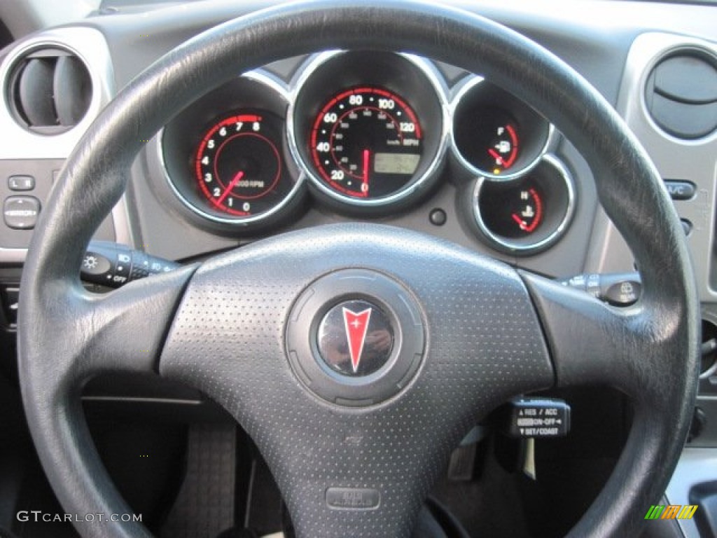 2005 Pontiac Vibe Standard Vibe Model Slate Steering Wheel Photo #75217371