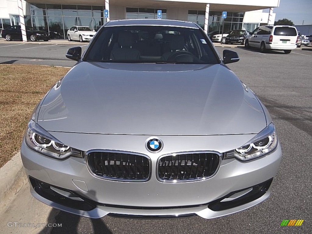 2013 3 Series 335i Sedan - Glacier Silver Metallic / Everest Grey/Black photo #3