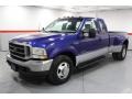 Sonic Blue Metallic 2003 Ford F350 Super Duty XL SuperCab 4x4 Dually Exterior