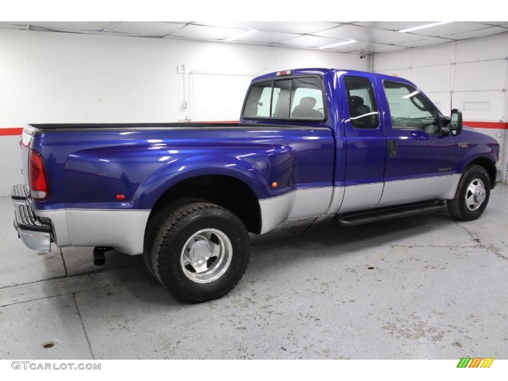 Sonic Blue Metallic 2003 Ford F350 Super Duty XL SuperCab 4x4 Dually Exterior Photo #75218484