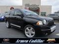 2008 Brilliant Black Crystal Pearl Jeep Compass Limited 4x4  photo #1