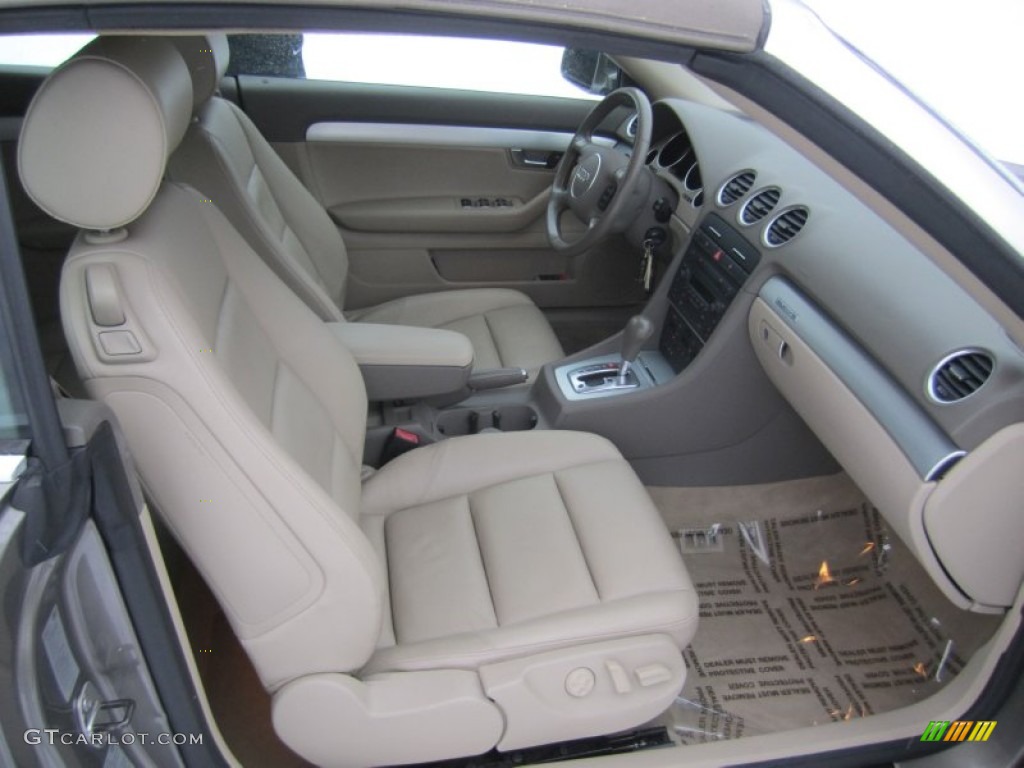 Beige Interior 2005 Audi A4 3.0 quattro Cabriolet Photo #75220920