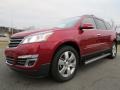 2013 Crystal Red Tintcoat Chevrolet Traverse LTZ  photo #3