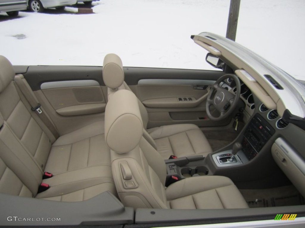 Beige Interior 2005 Audi A4 3.0 quattro Cabriolet Photo #75221130