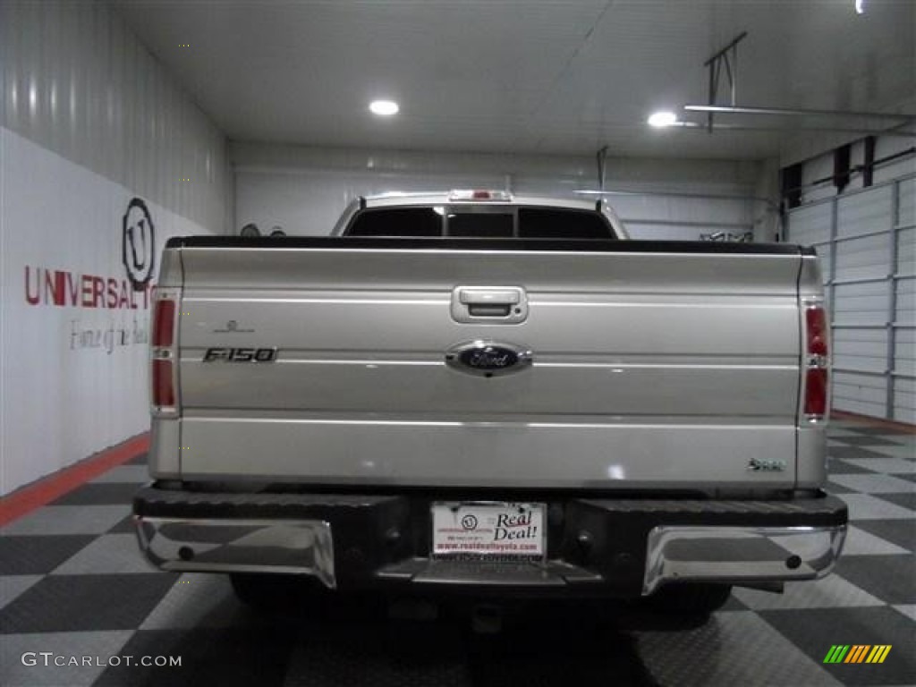 2010 F150 Lariat SuperCrew - Ingot Silver Metallic / Black photo #6