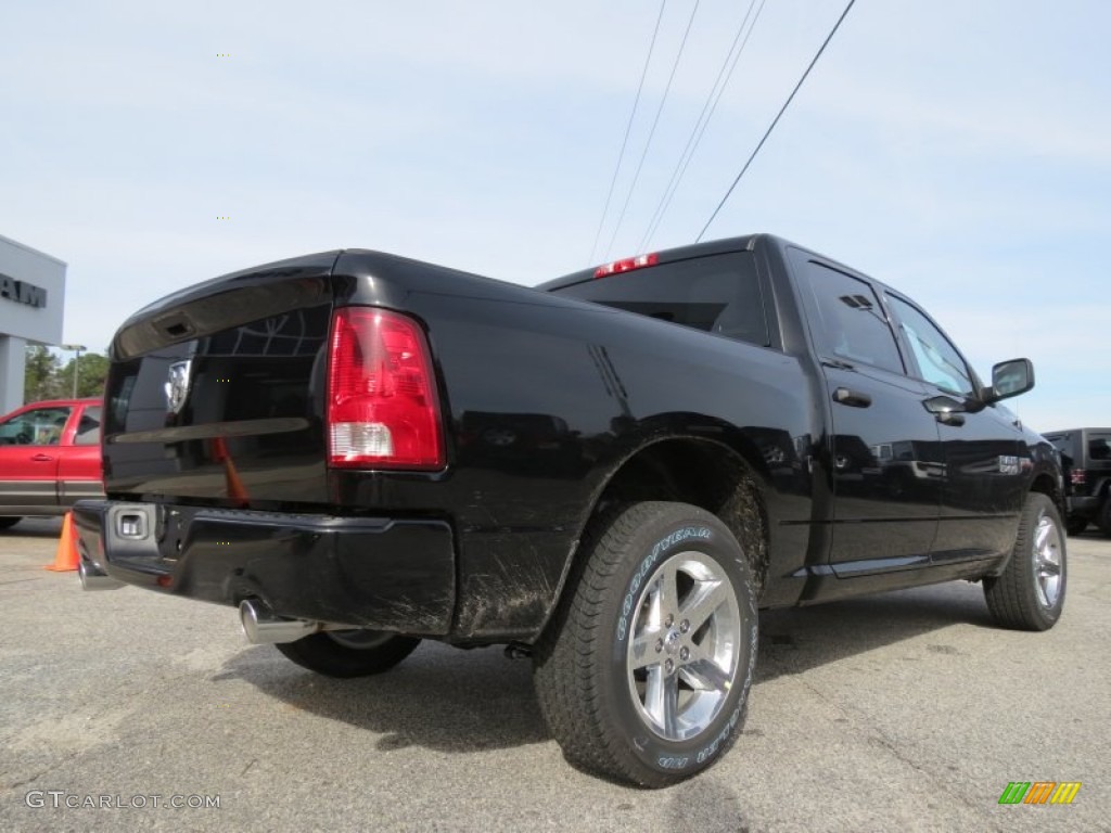 2013 1500 Express Crew Cab - Black / Black/Diesel Gray photo #7