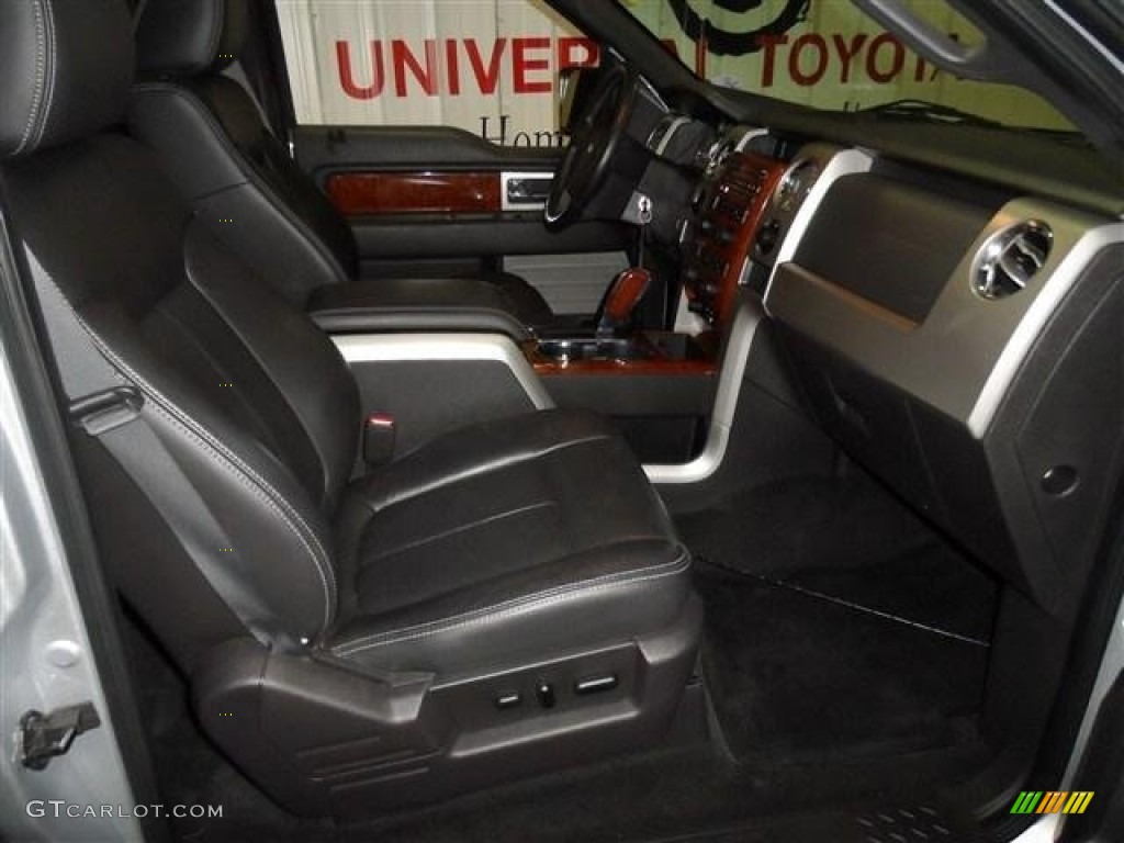 2010 F150 Lariat SuperCrew - Ingot Silver Metallic / Black photo #18
