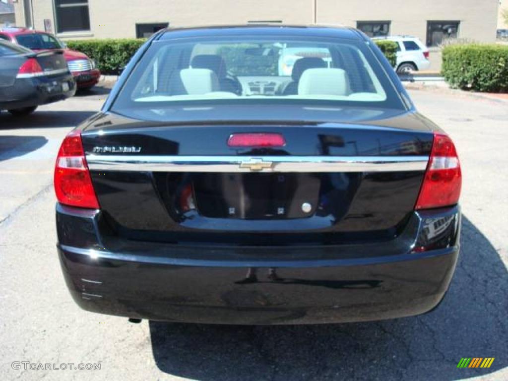 2005 Malibu Sedan - Black / Gray photo #3