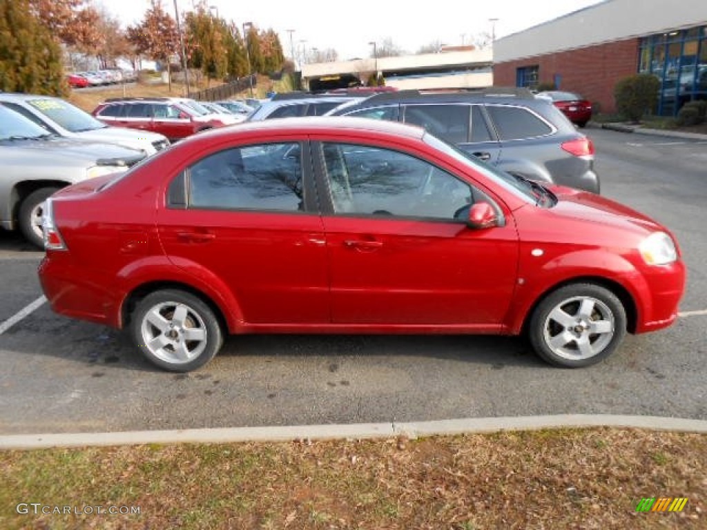 Sport Red 2006 Chevrolet Aveo LS Hatchback Exterior Photo #75227292