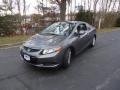 2012 Polished Metal Metallic Honda Civic LX Coupe  photo #3