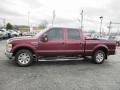 Dark Toreador Red - F250 Super Duty Lariat Crew Cab Photo No. 4