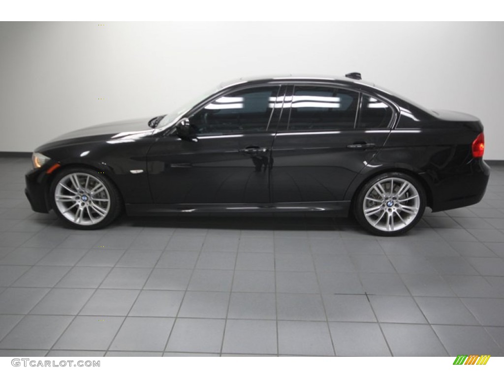 2010 3 Series 335i Sedan - Black Sapphire Metallic / Black photo #2