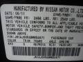 KH3: Black Obsidian 2011 Infiniti EX 35 AWD Color Code