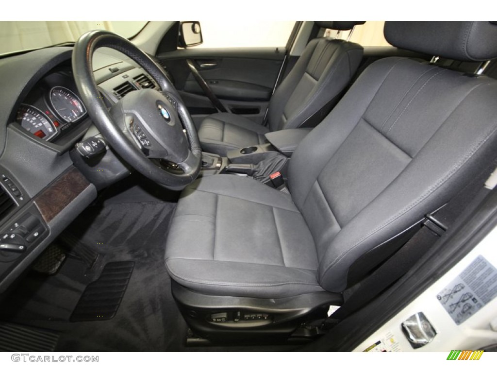 Black Interior 2008 BMW X3 3.0si Photo #75229209