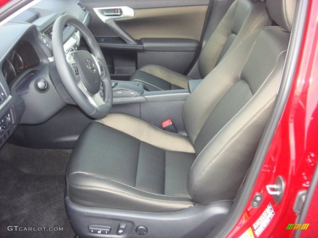 Black Interior 2012 Lexus CT 200h Hybrid Premium Photo #75229353