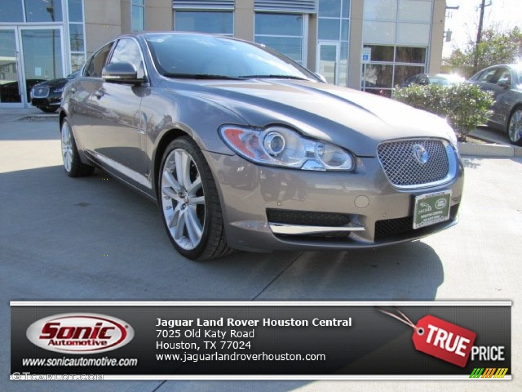 2010 XF Premium Sport Sedan - Vapour Grey Metallic / Ivory photo #1