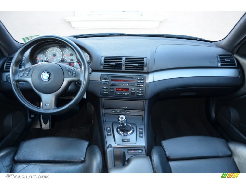 2003 BMW M3 Coupe Black Dashboard Photo #75230007