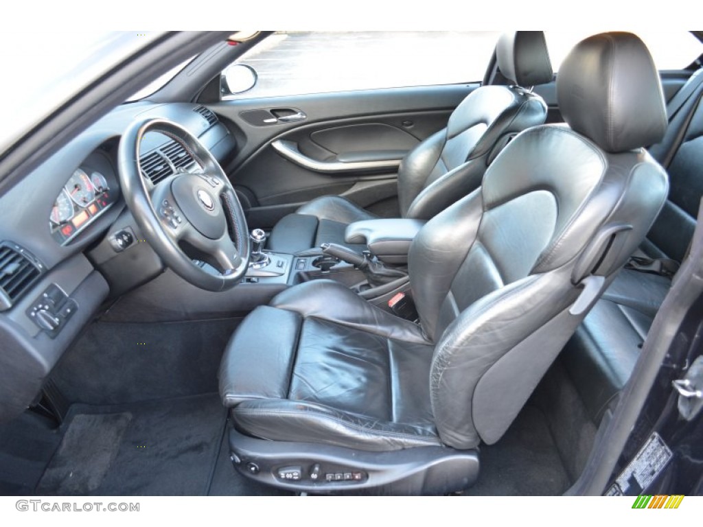 Black Interior 2003 BMW M3 Coupe Photo #75230016