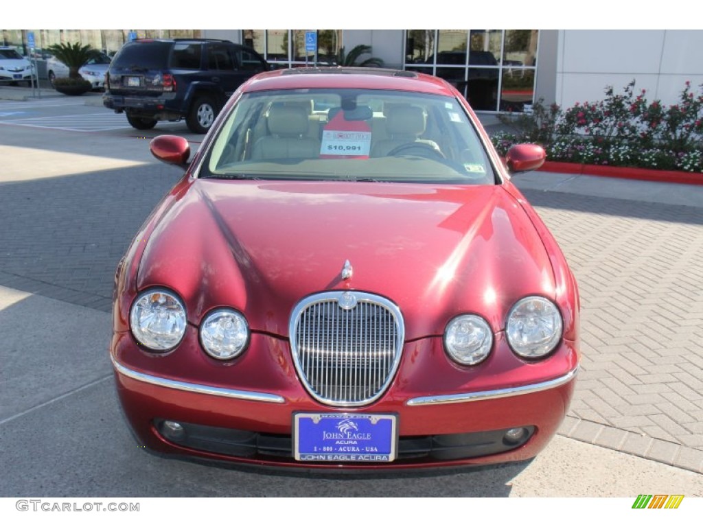 2005 S-Type 3.0 - Radiance Red Metallic / Champagne photo #3