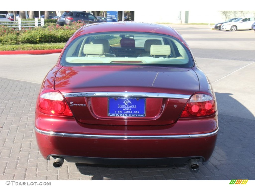 2005 S-Type 3.0 - Radiance Red Metallic / Champagne photo #4