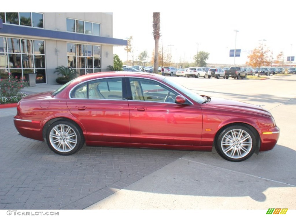 2005 S-Type 3.0 - Radiance Red Metallic / Champagne photo #6