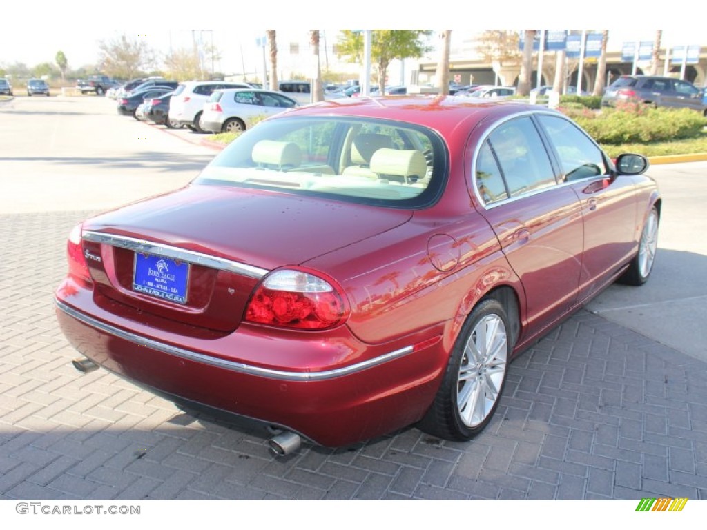 2005 S-Type 3.0 - Radiance Red Metallic / Champagne photo #8