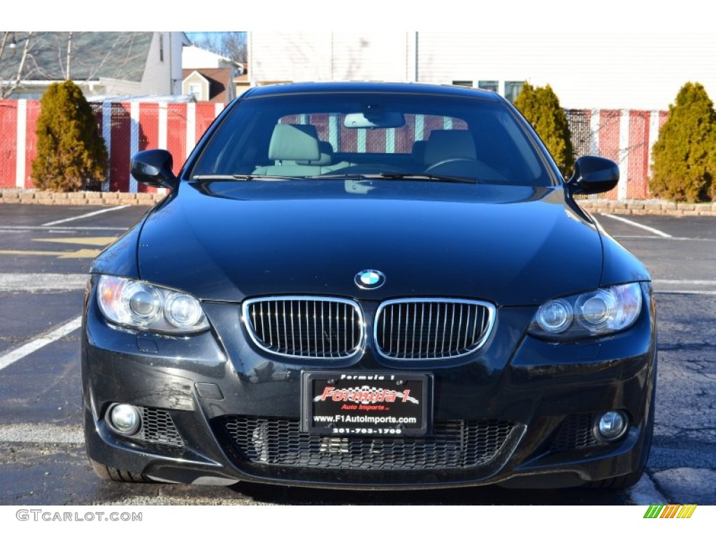 2010 3 Series 335i xDrive Coupe - Jet Black / Gray Dakota Leather photo #2