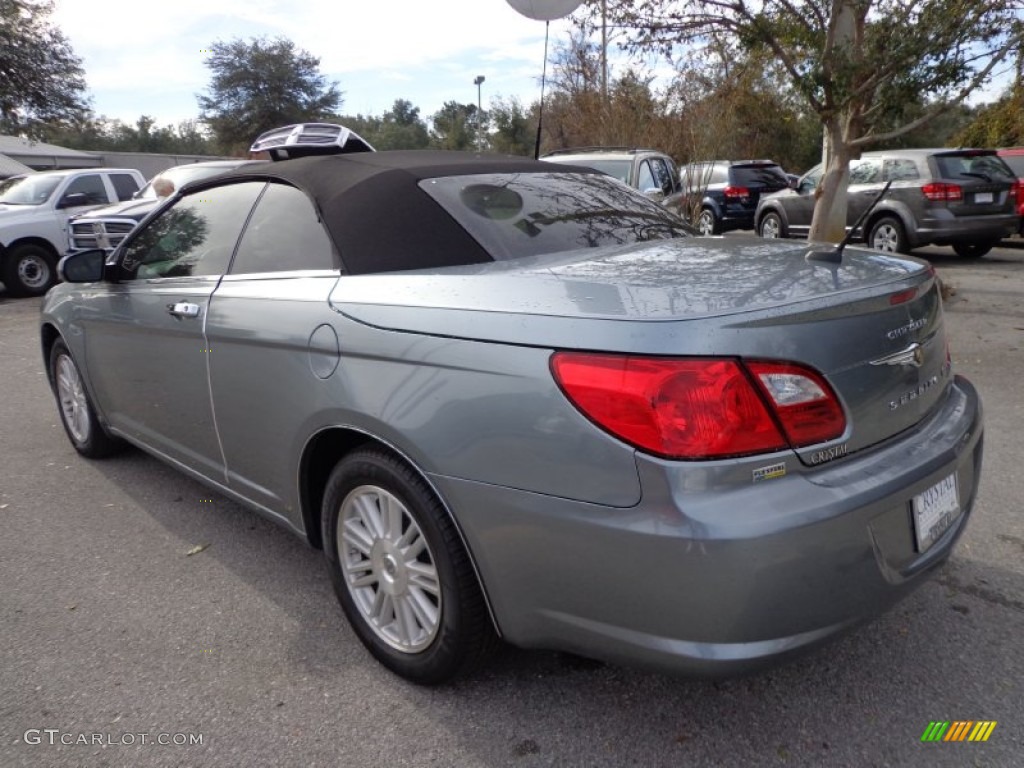 2009 Sebring Touring Convertible - Steel Silver Metallic / Dark Slate Gray photo #3