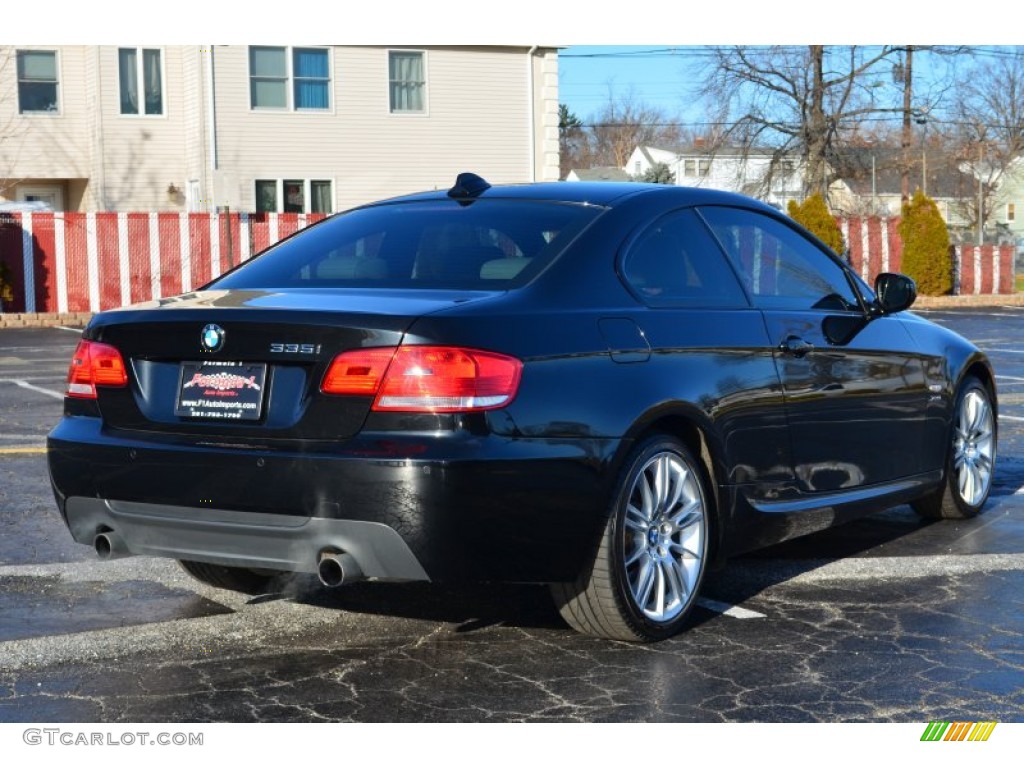 2010 3 Series 335i xDrive Coupe - Jet Black / Gray Dakota Leather photo #7