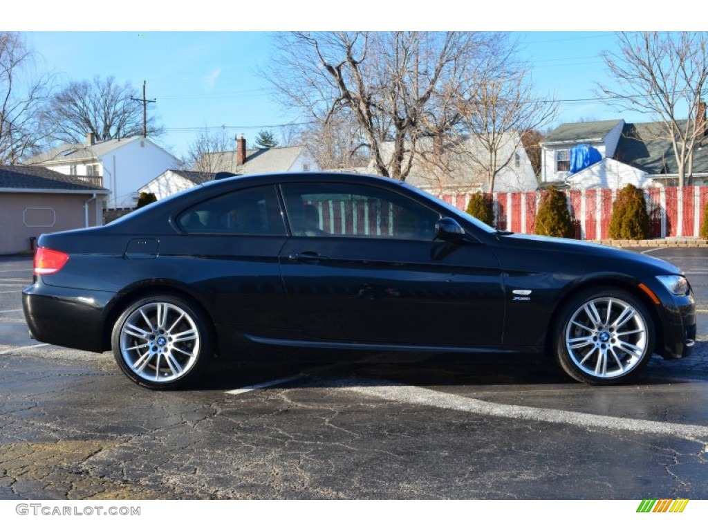 2010 3 Series 335i xDrive Coupe - Jet Black / Gray Dakota Leather photo #8