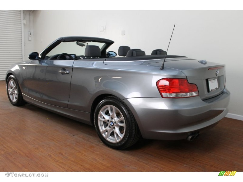 2009 1 Series 128i Convertible - Space Grey Metallic / Black photo #5
