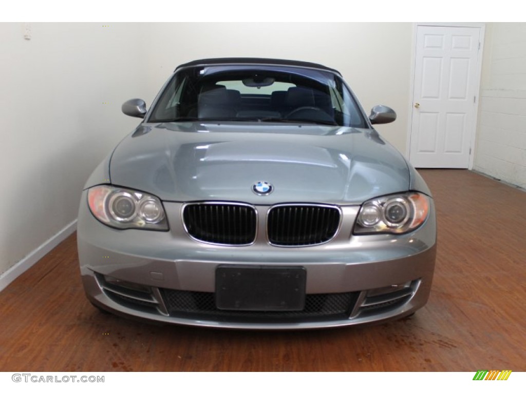 2009 1 Series 128i Convertible - Space Grey Metallic / Black photo #13