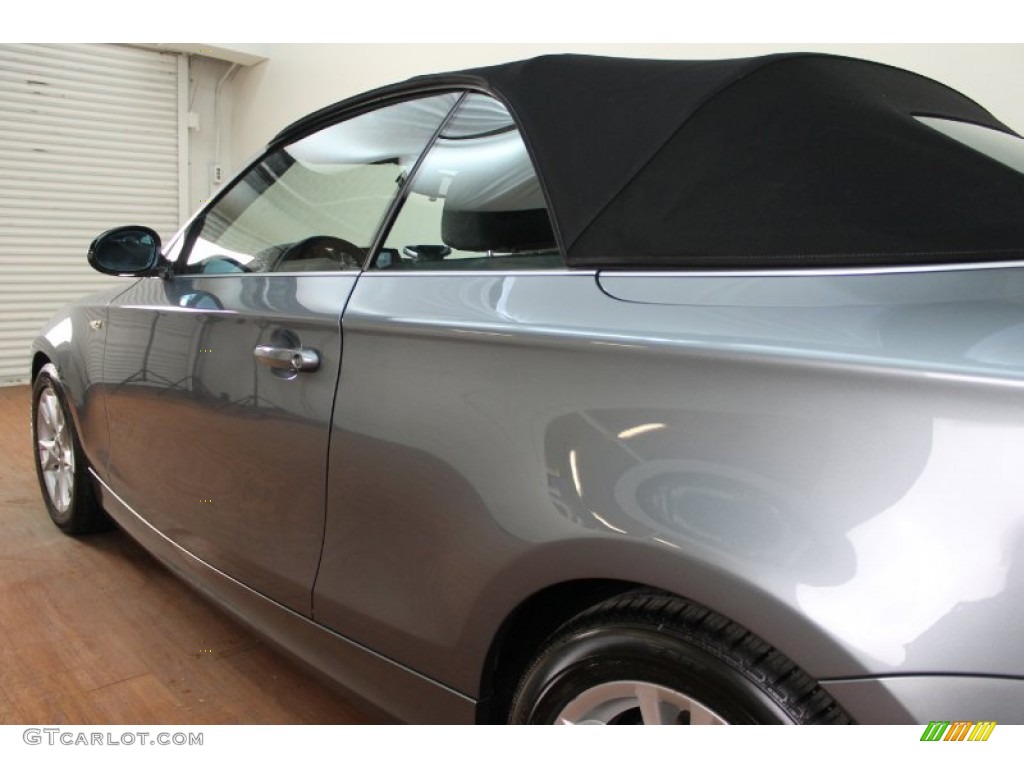 2009 1 Series 128i Convertible - Space Grey Metallic / Black photo #15