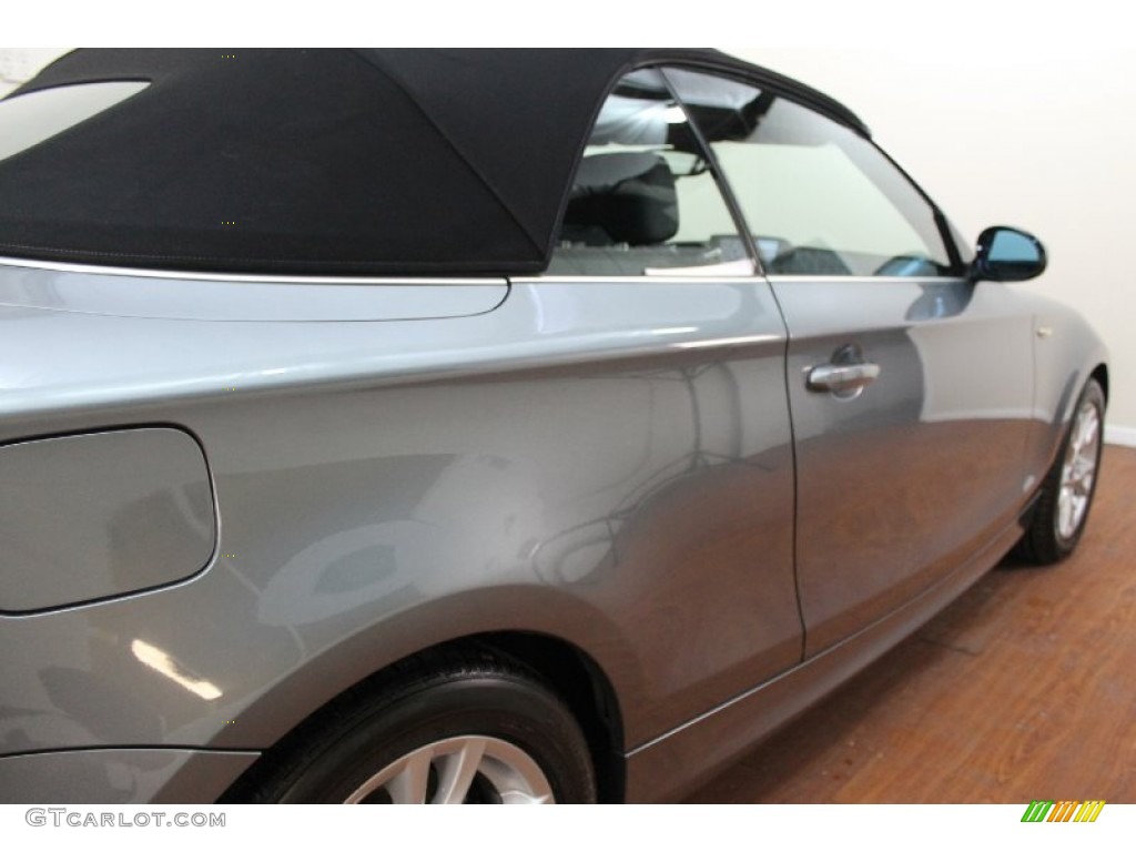 2009 1 Series 128i Convertible - Space Grey Metallic / Black photo #16