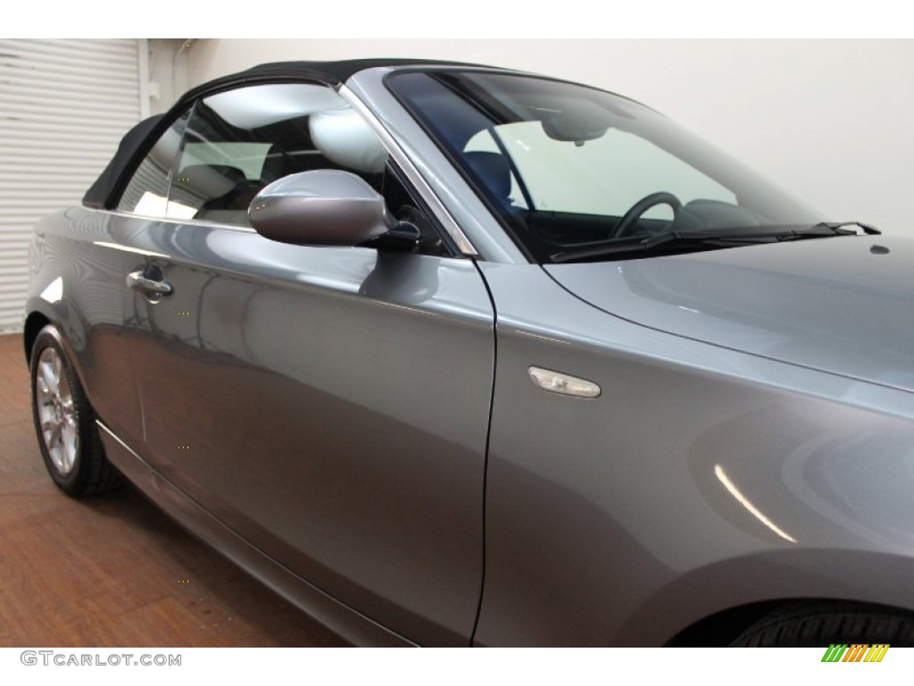 2009 1 Series 128i Convertible - Space Grey Metallic / Black photo #17