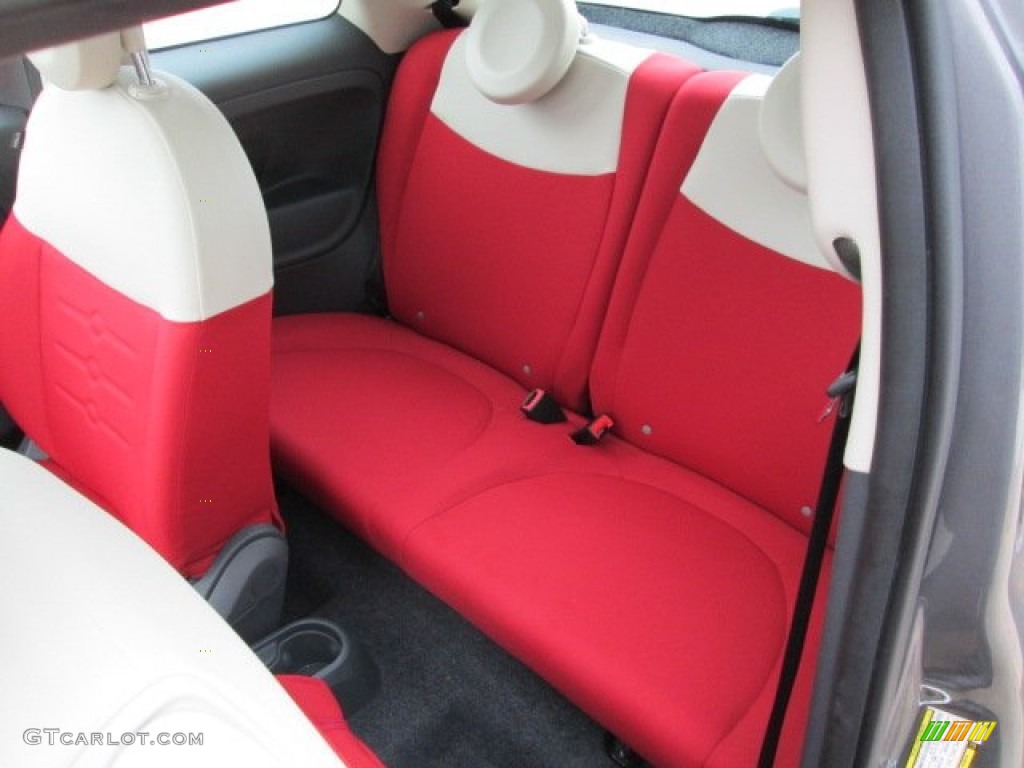 2012 Fiat 500 Pop Rear Seat Photo #75231484