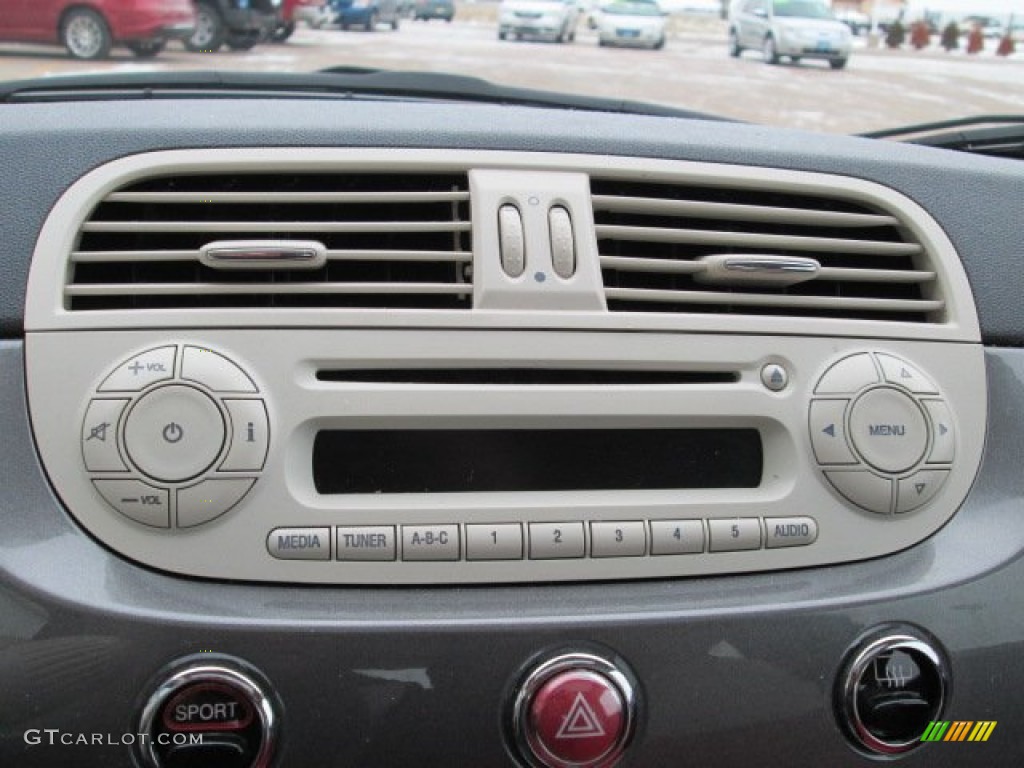 2012 Fiat 500 Pop Audio System Photo #75231576