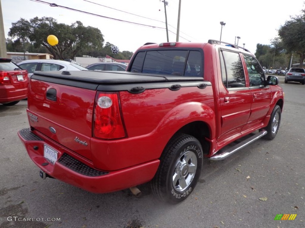 2005 Explorer Sport Trac Adrenalin - Bright Red / Medium Dark Flint photo #8