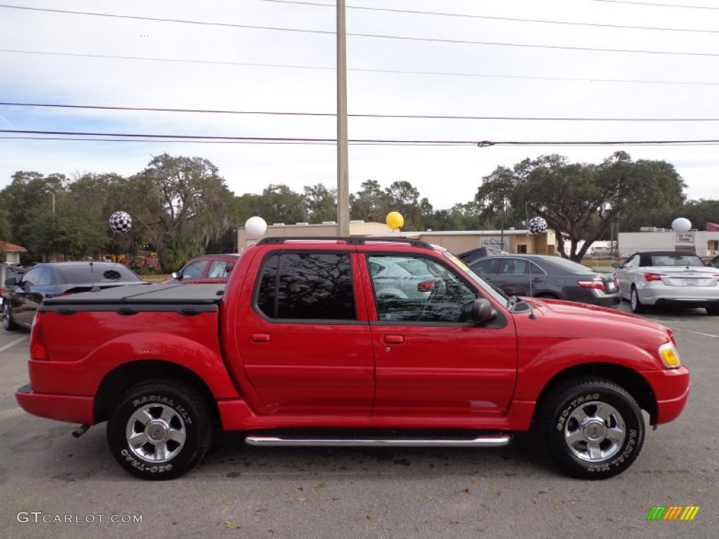 2005 Explorer Sport Trac Adrenalin - Bright Red / Medium Dark Flint photo #9