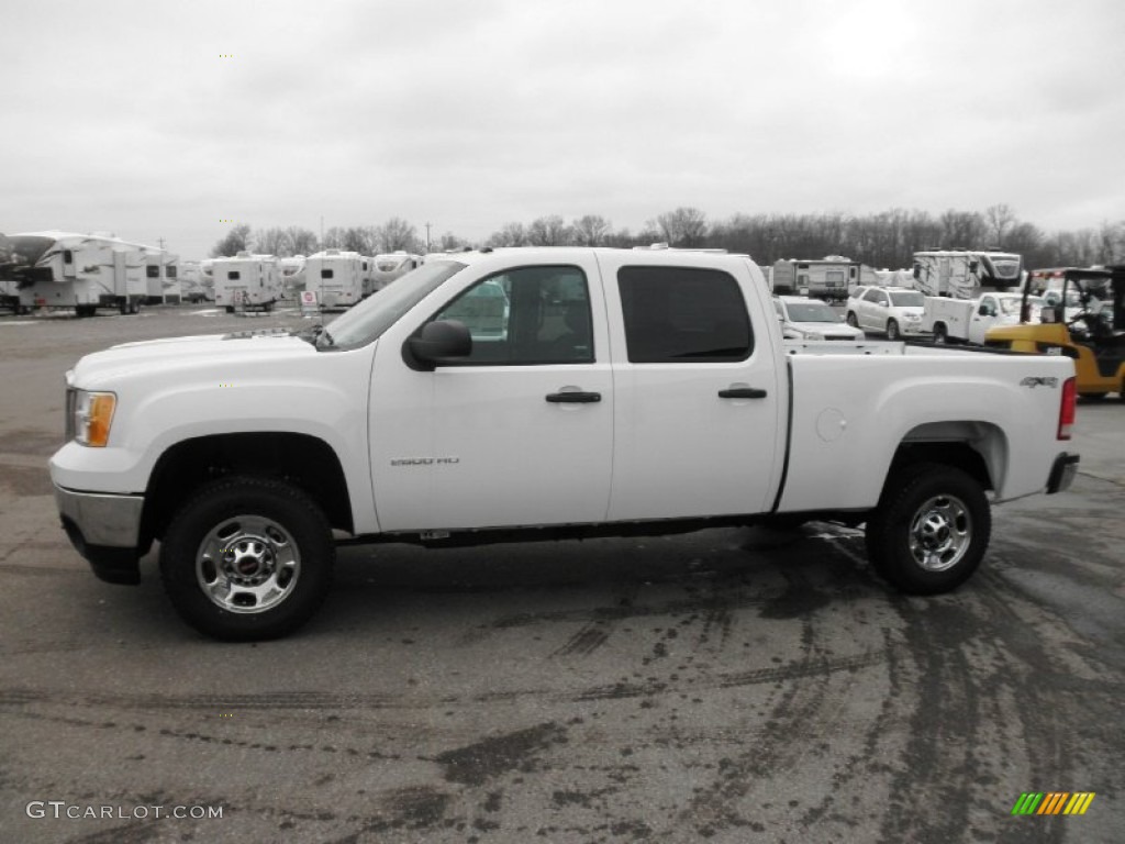 Summit White 2013 GMC Sierra 2500HD Crew Cab 4x4 Exterior Photo #75232568