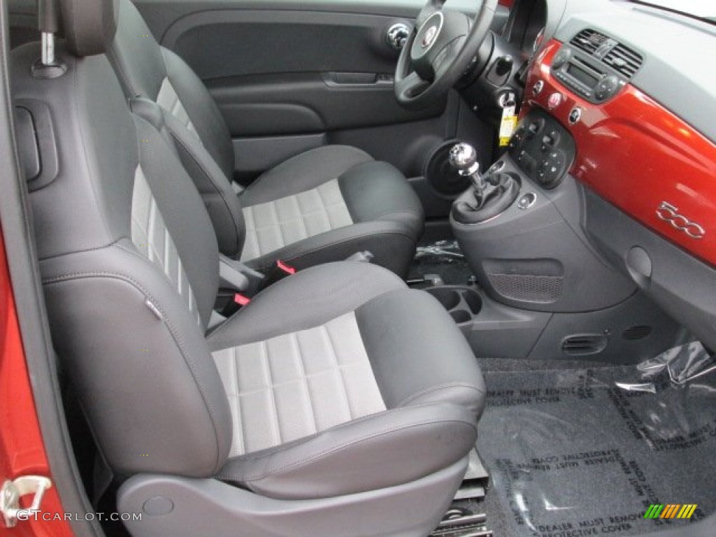 Sport Tessuto Nero/Nero (Black/Black) Interior 2012 Fiat 500 Sport Photo #75232644