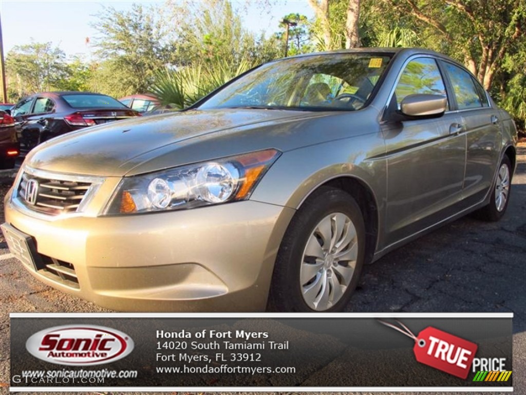 2010 Accord LX Sedan - Bold Beige Metallic / Ivory photo #1