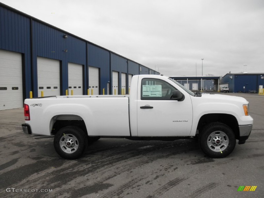 Summit White 2013 GMC Sierra 2500HD Regular Cab 4x4 Exterior Photo #75232841