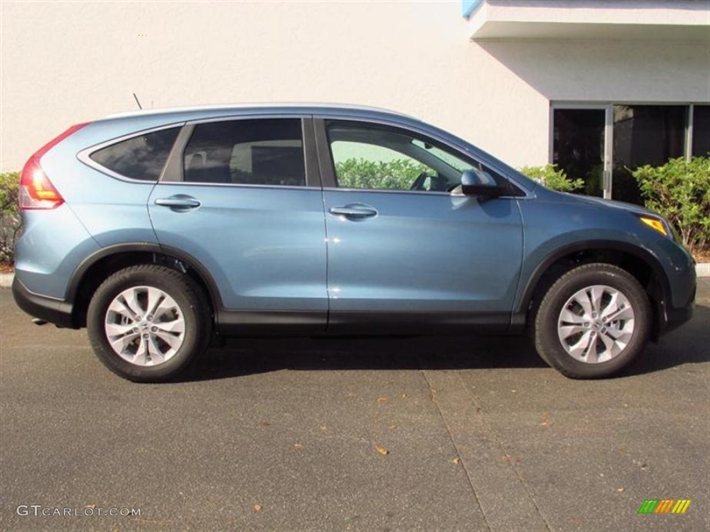 2013 CR-V EX-L - Mountain Air Metallic / Beige photo #2