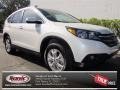 2013 White Diamond Pearl Honda CR-V EX-L  photo #1