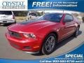 2012 Red Candy Metallic Ford Mustang V6 Premium Coupe  photo #1