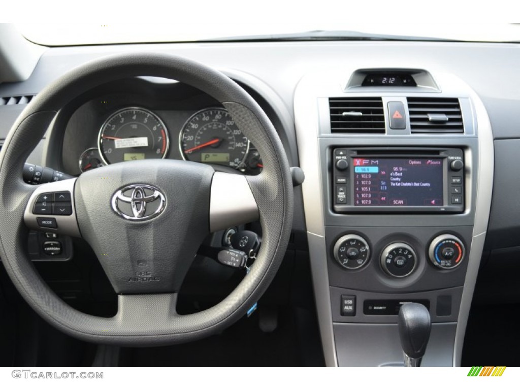 2013 Toyota Corolla S Dark Charcoal Dashboard Photo #75234812