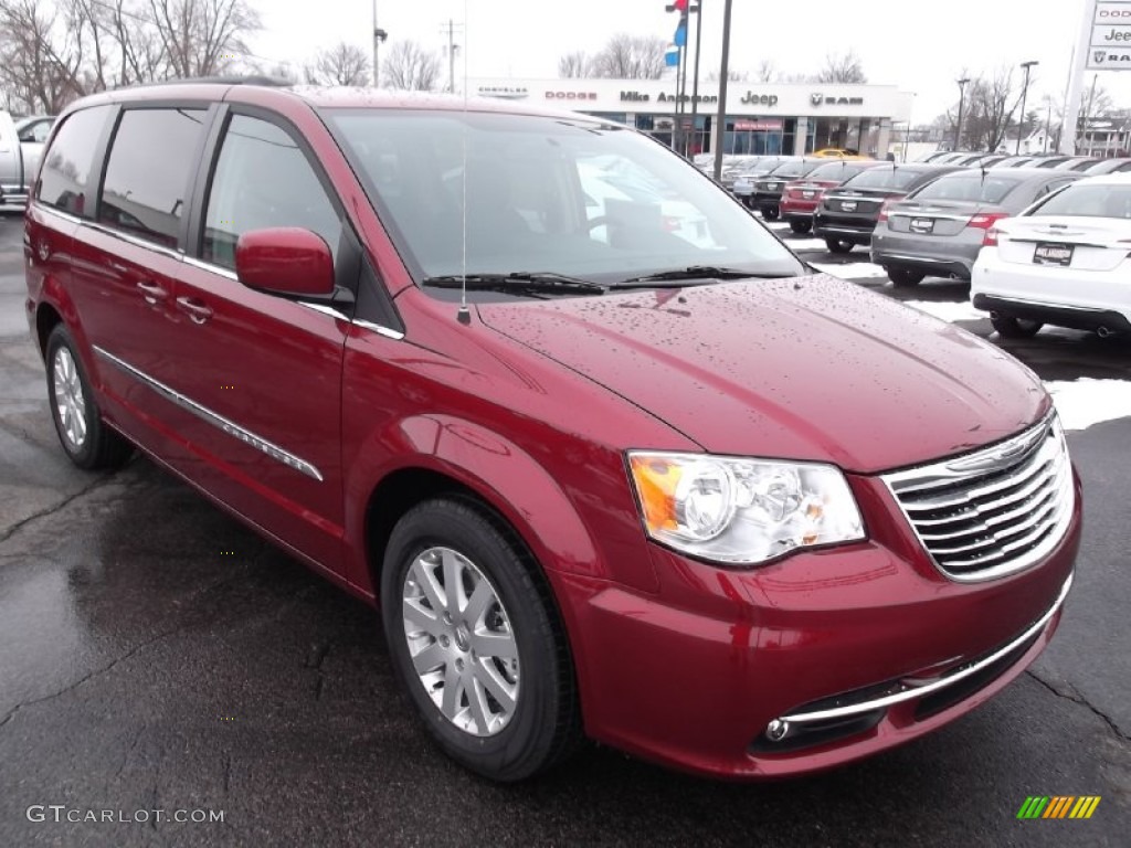 Deep Cherry Red Crystal Pearl 2013 Chrysler Town & Country Touring Exterior Photo #75234979