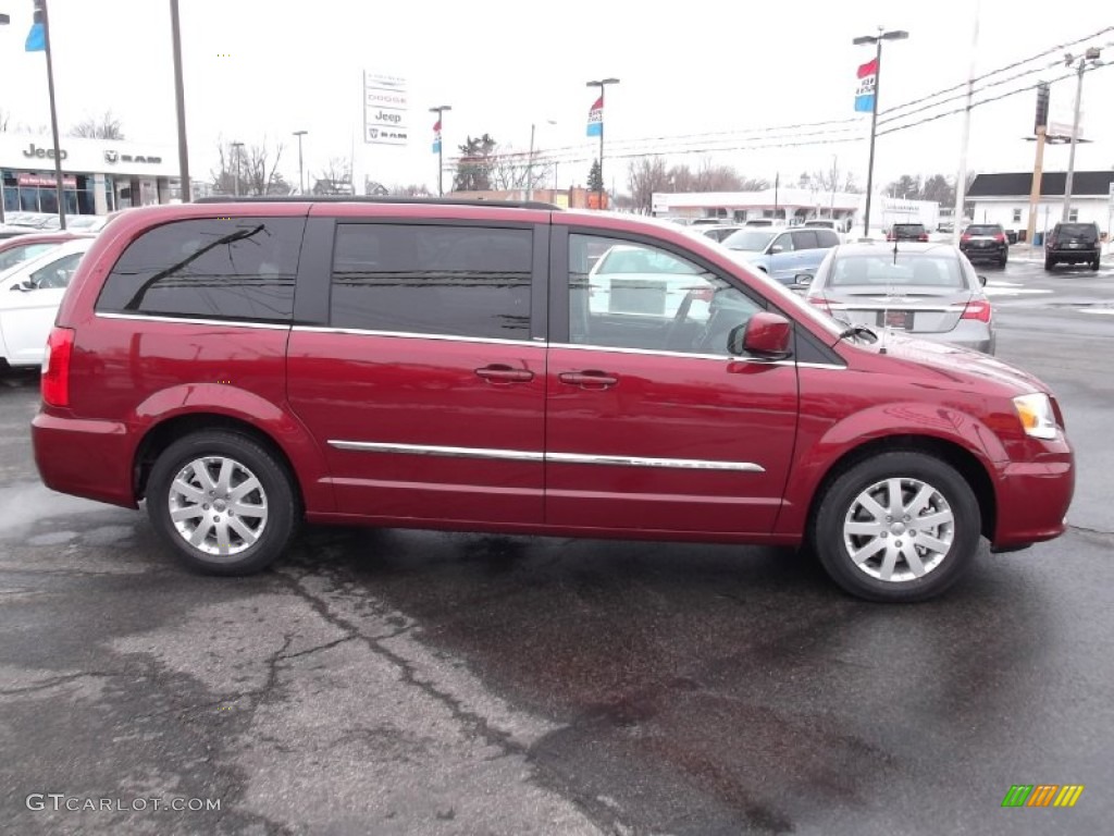 Deep Cherry Red Crystal Pearl 2013 Chrysler Town & Country Touring Exterior Photo #75235014