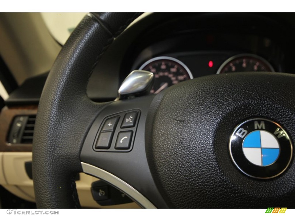 2010 3 Series 335i Coupe - Jet Black / Cream Beige photo #25